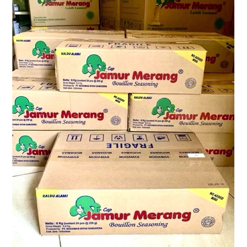 

Kaldu Alami cap Jamur Merang 250 gram Dus (24 pack)