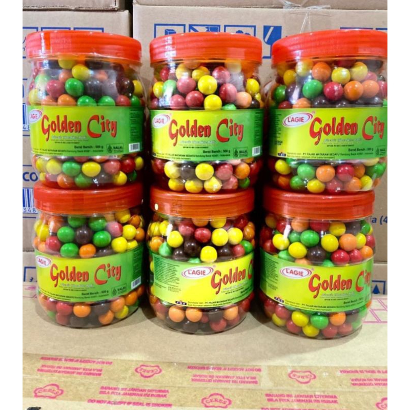 

Golden city biscuit chocolate balls