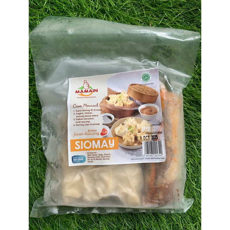 

Siomay Ikan Ayam Frozen Mamain + Bumbu Kacang Isi 8 pcs ( 300 gr )