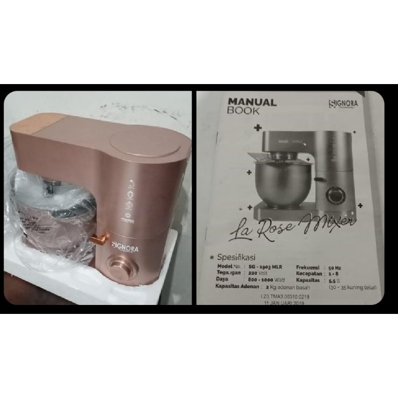 PRELOVED LIKE NEW STANDING MIXER SIGNORA LA ROSE