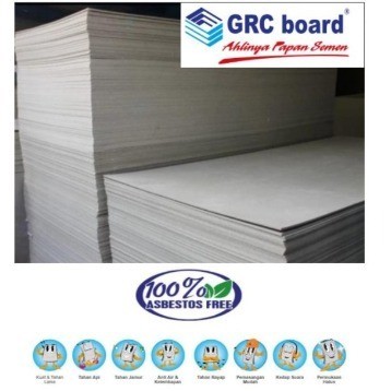 GRC BOARD 6mm FULL ORIGINAL - Aplikasi Plafon & Partisi 6X2440X1220mm