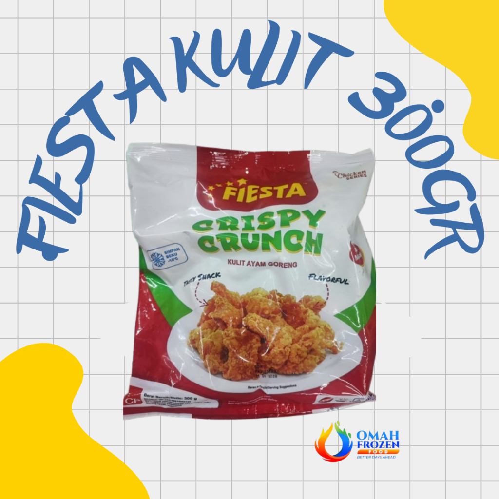 

Fiesta Crispy Crunch Kulit Ayam (COD NON DAN REGULER DILUAR KOTA SOLO)