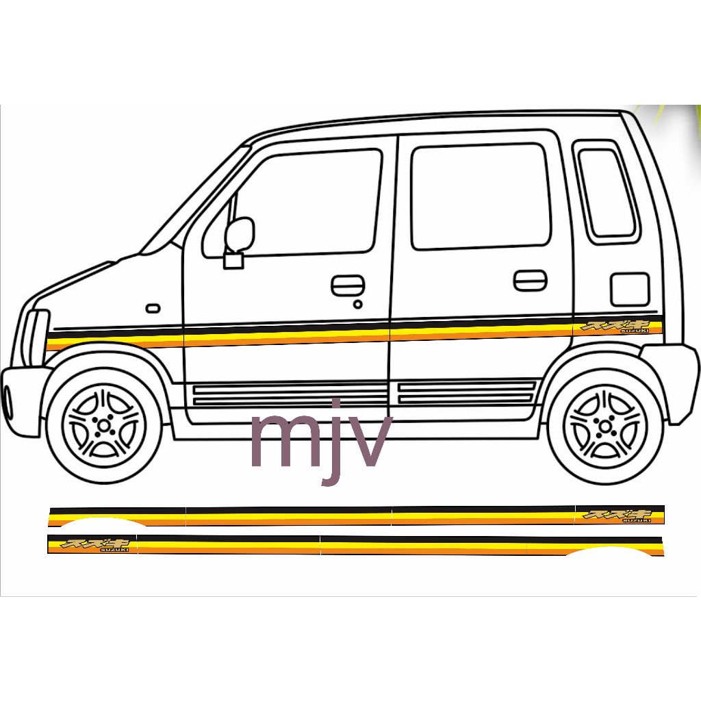 STRIPING STIKER SUZUKI KARIMUN KOTAK JAPAN JDM