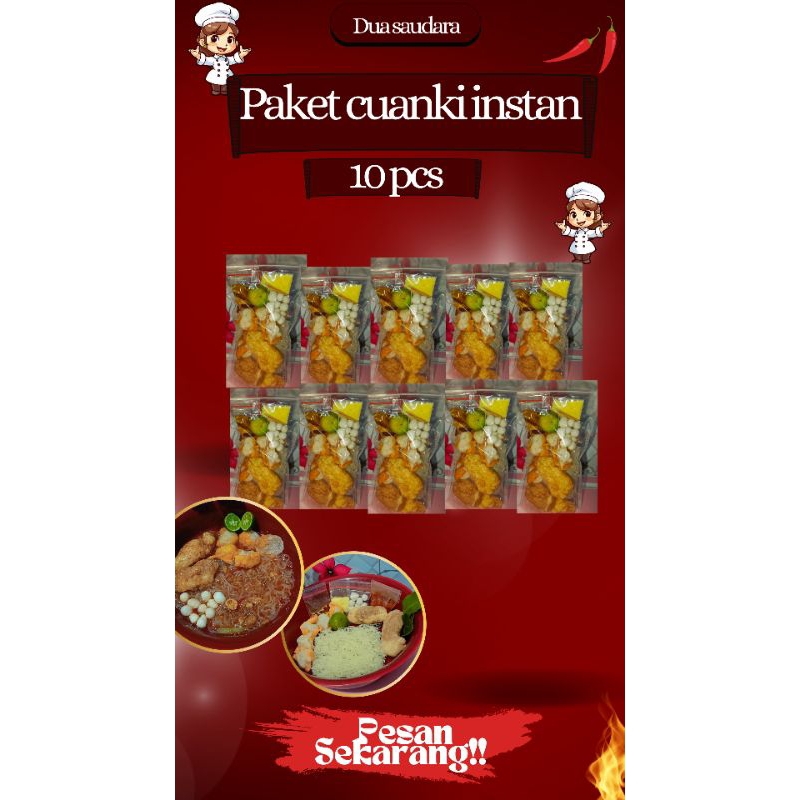 

Cuanki instan paket 10pcs(bungkus)