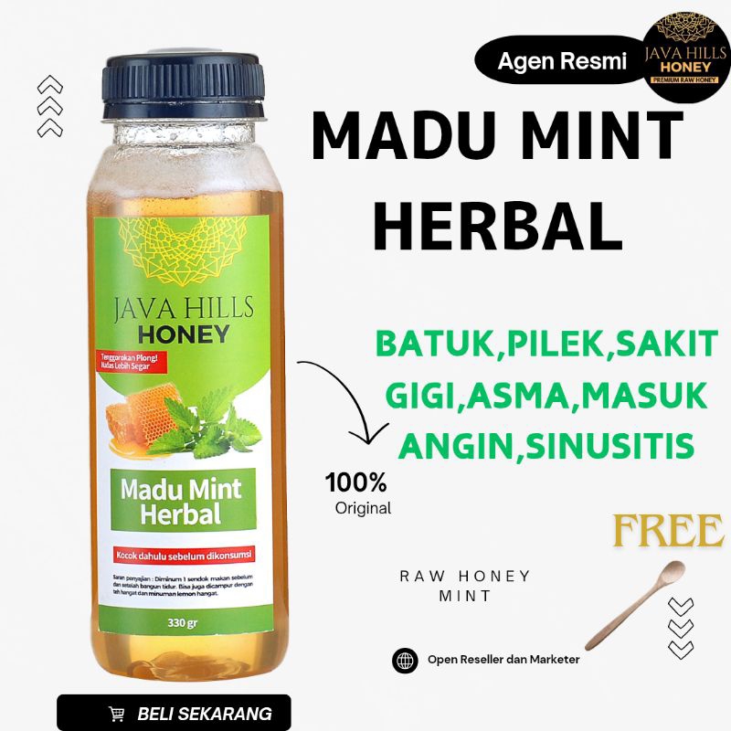 

Madu Mint Javahills Honey 320gr 650gr herbal mumtaz bisa COD ASLI 100% untuk batuk,pilek,sinusitis,asma,radang tenggorokan