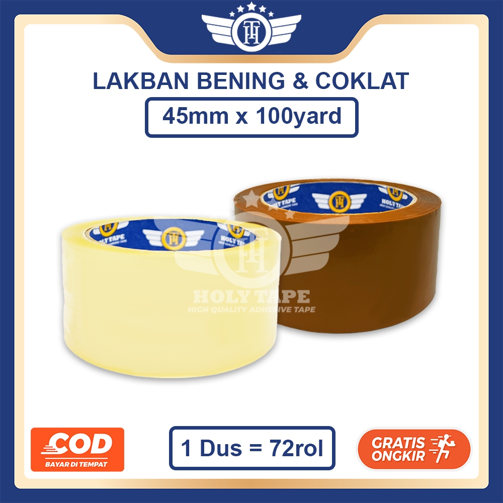 

Promo 1 KARTON LAKBAN HOLYTAPE KUALITAS DAIMARU BENING/COKLAT 100 YARD SAMEDAY KHUSUS GOJEK GRAB