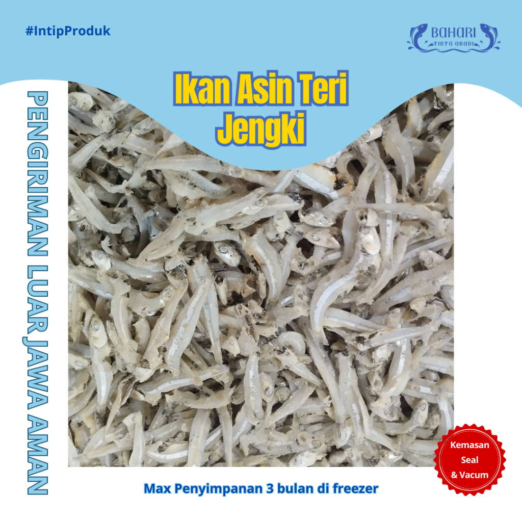 

BAHARI TIRTA ABADI - IKAN ASIN TERI JENGKI 1KG 500GR 250GR