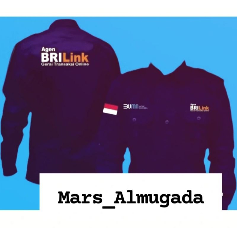 SERAGAM BRILINK PANJANG TANGAN KEMEJA BRILINK BAJU BRILINK