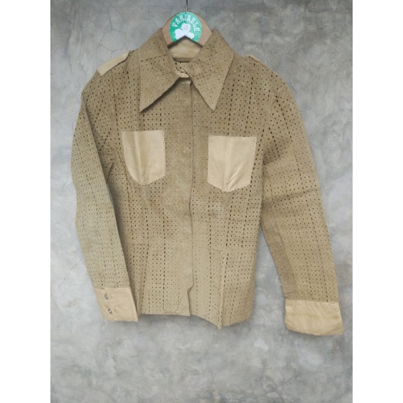 jaket kulit cewe dolce and gabbana size S konds 9/10