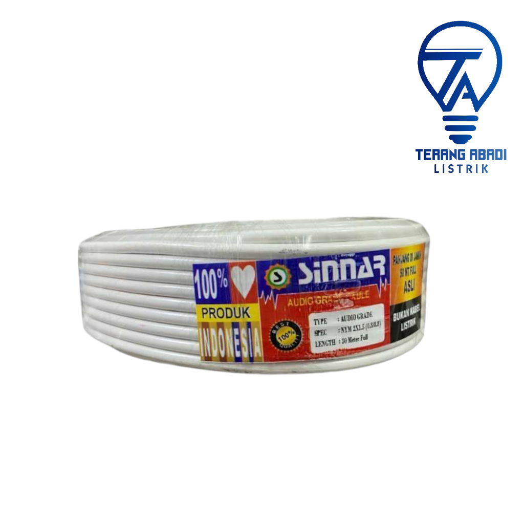 KABEL GEMILANG/SINAR NYM 2X1,5  50 MTR