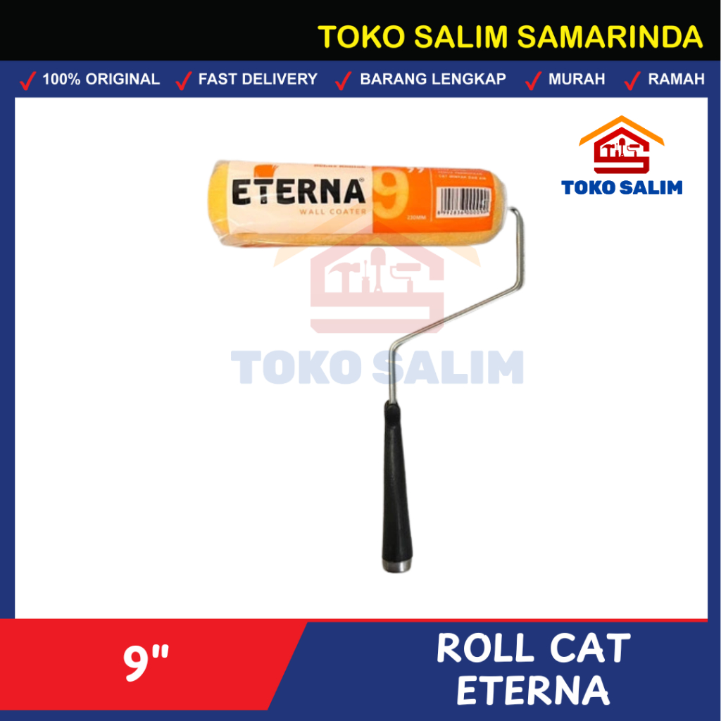 ETERNA Kuas Roll 9 inch | Kuas Roll Eterna 9 Inch | Kuas Roll Dinding | Roller Cat Tembok