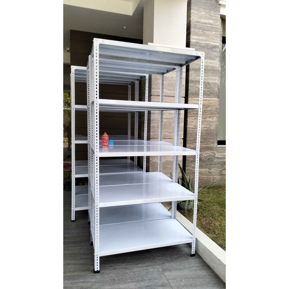 Rak Besi 60x100 Tinggi 200cm-250cm Untuk Gudang Toko Kantor FREE ONGKIR BANDUNG | Panjang 100cm 120c