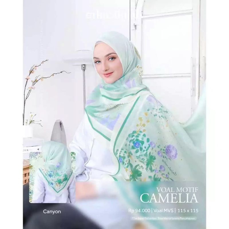 Ethica Hijab Voal Motif Camelia