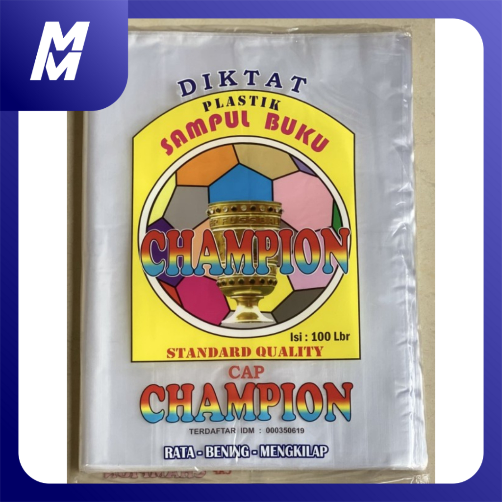 

SP Sampul Plastik Buku Diktat Besar Merk Champion (1 lembar)