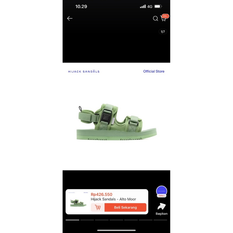 hijack sandal preloved