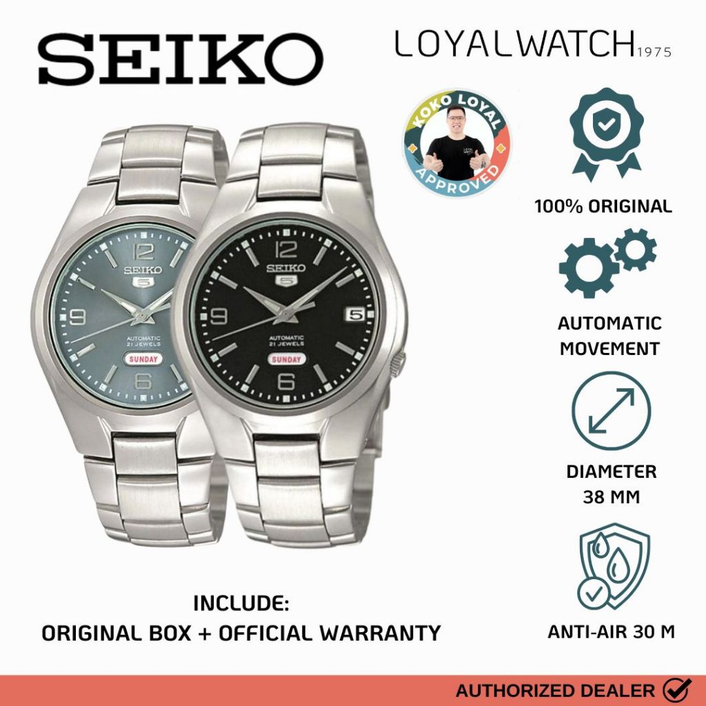 Jam Tangan Seiko 5 Pria SNK62 SNK623K1 SNK621K1 Stainless Steel Original Garansi Resmi