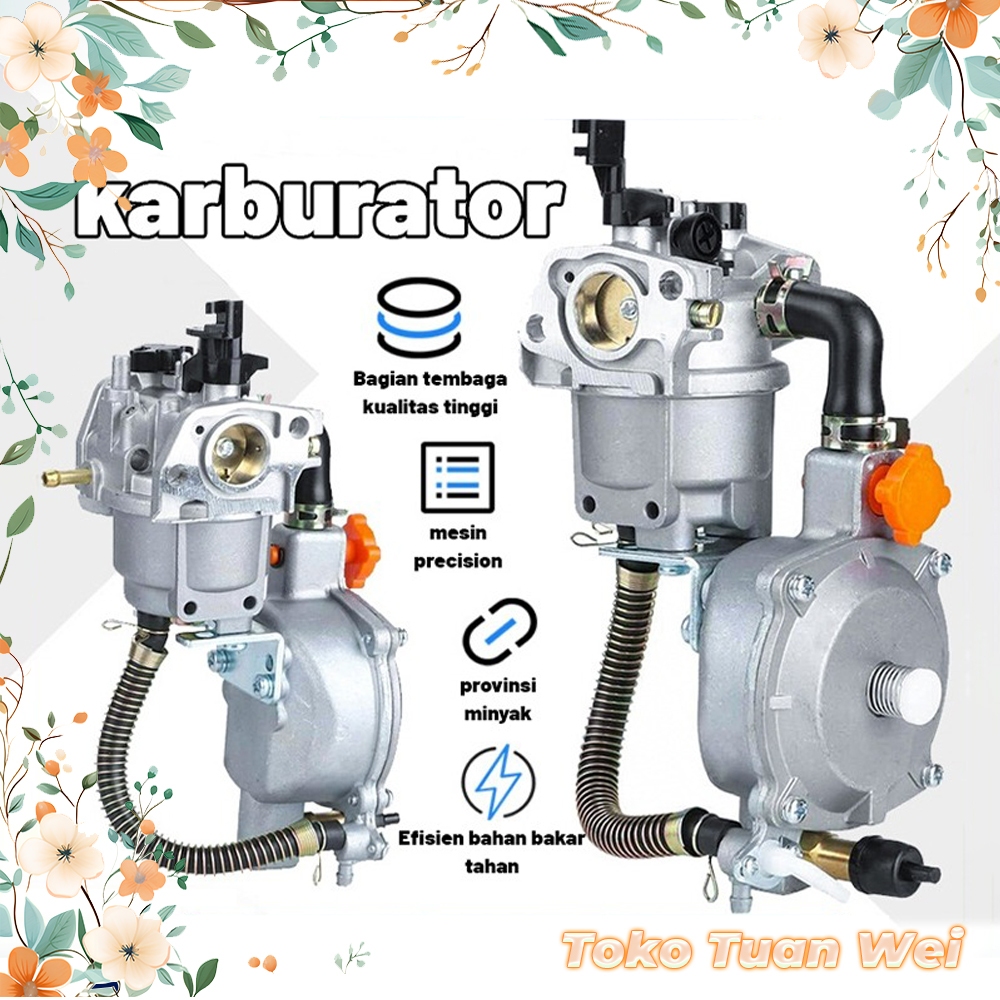 GX160 Karburator Alat Gas Conventer Gas karburator fcr karburator pwm untuk GX160 168F 170F 3-5KW Un