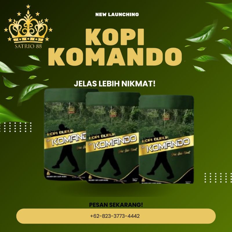 

KOPI BUBUK KOMANDO SATRIO88# JELAS LEBIH NIKMAT#