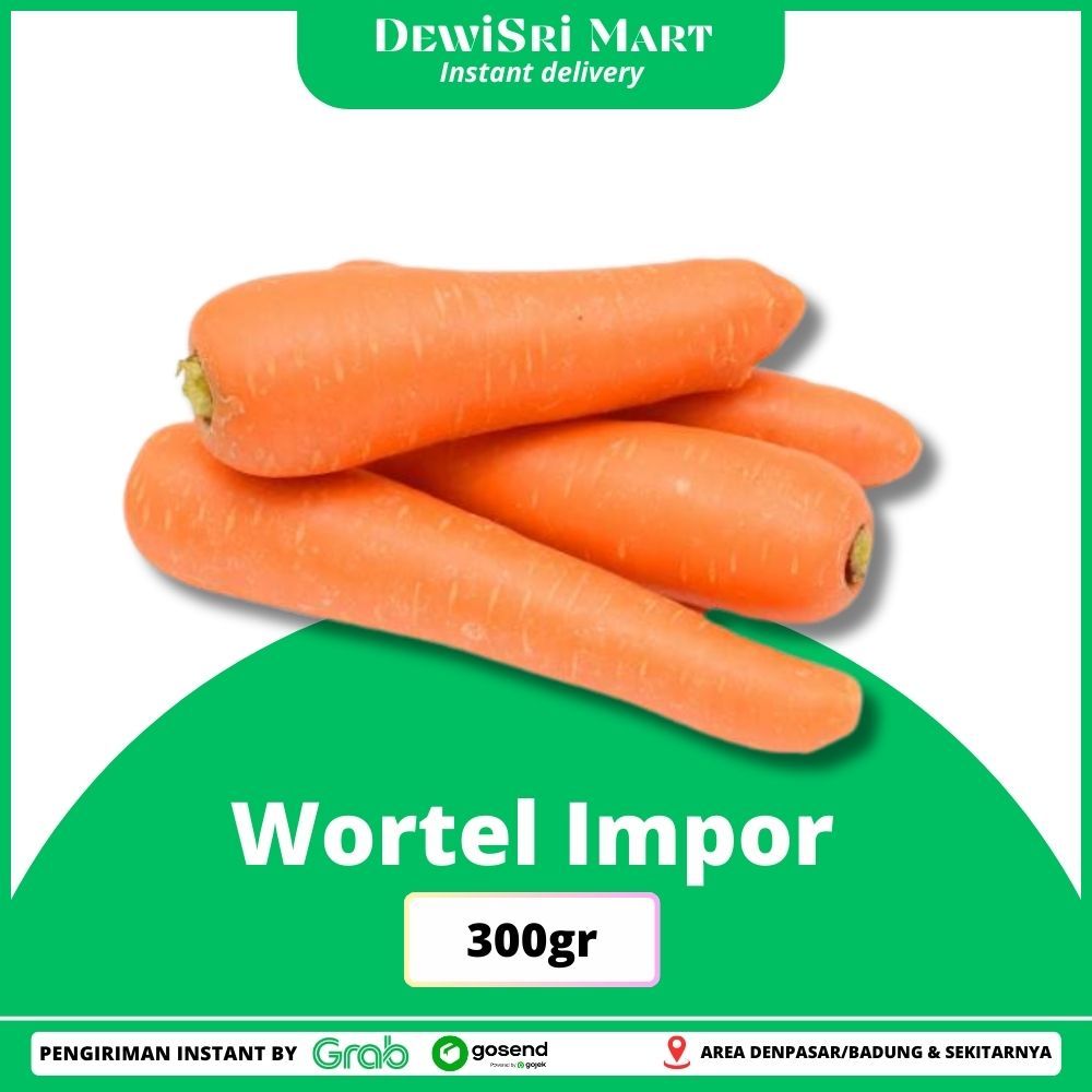 

Wortel Impor Fresh 300gr - Dewi Sri Mart
