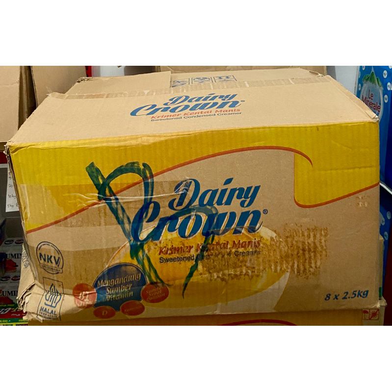 

Dairy crown kental manis kemasan 2.5kg 8pc 1karton