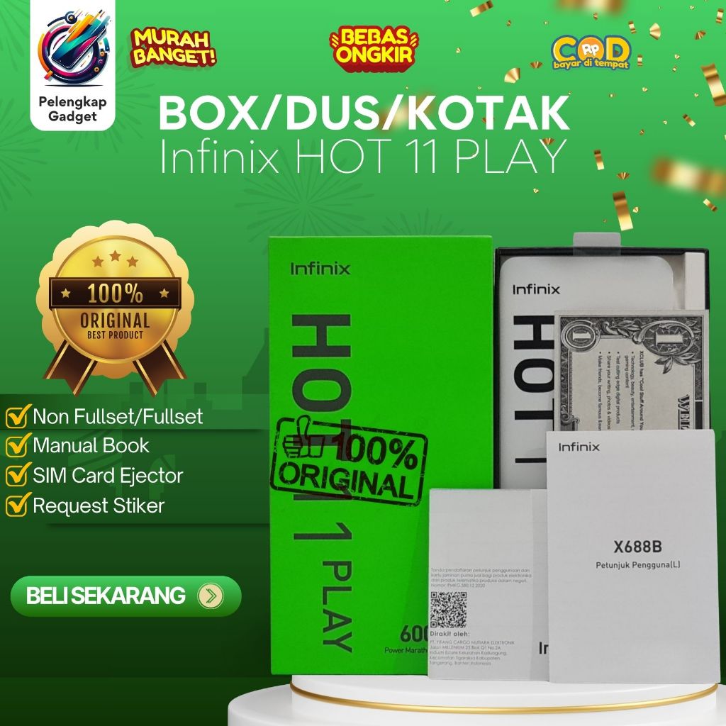 

BOX/DUS/KOTAK Infinix HOT 11 PLAY (Ex.Original)