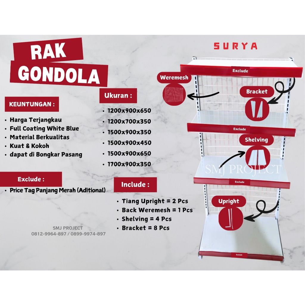 Rak Minimarket / Rak Supermarket / Rak Warung