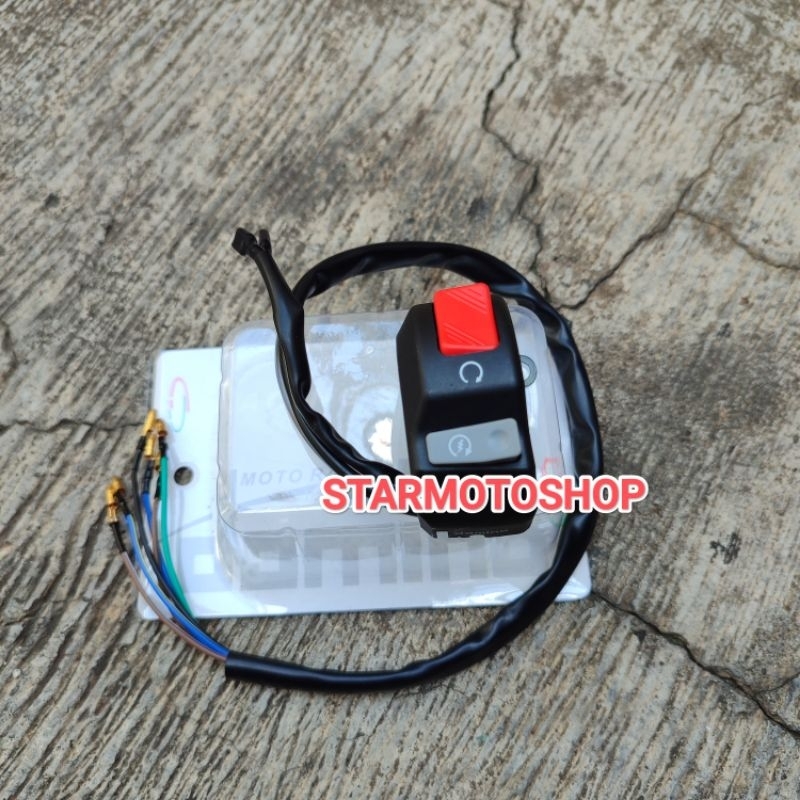 saklar on off plus starter kanan Thailand model KTC universal Vixion satria Tiger dll