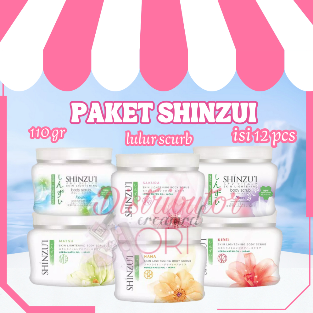 [PAKET ISI 12] LULUR SHINZUI  Bundle Bundling Hemat LUSINAN | 110 GR | HANA | MATSU | KIREI | KENSHO