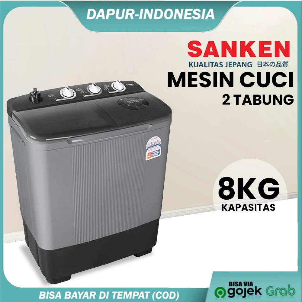 Mesin Cuci 2 Tabung SANKEN TW-9110 / TW-8663 / TW-8827 / TW-8600