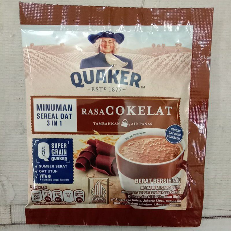 

Quaker Coklat 28gr