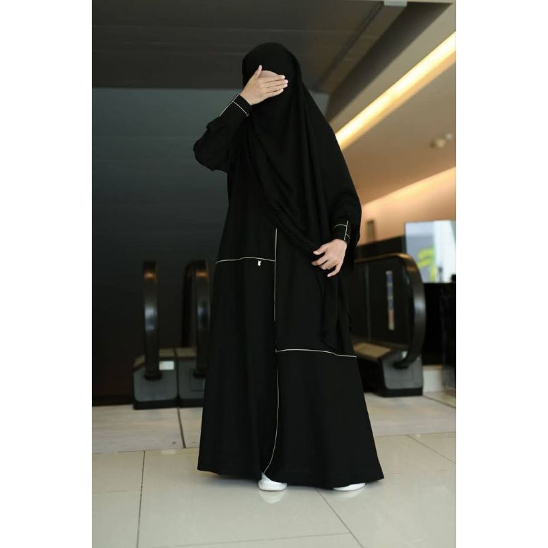 Gamis Abaya Hitam GOLDEN BLACK By AL-ARABIAN BUTIK
