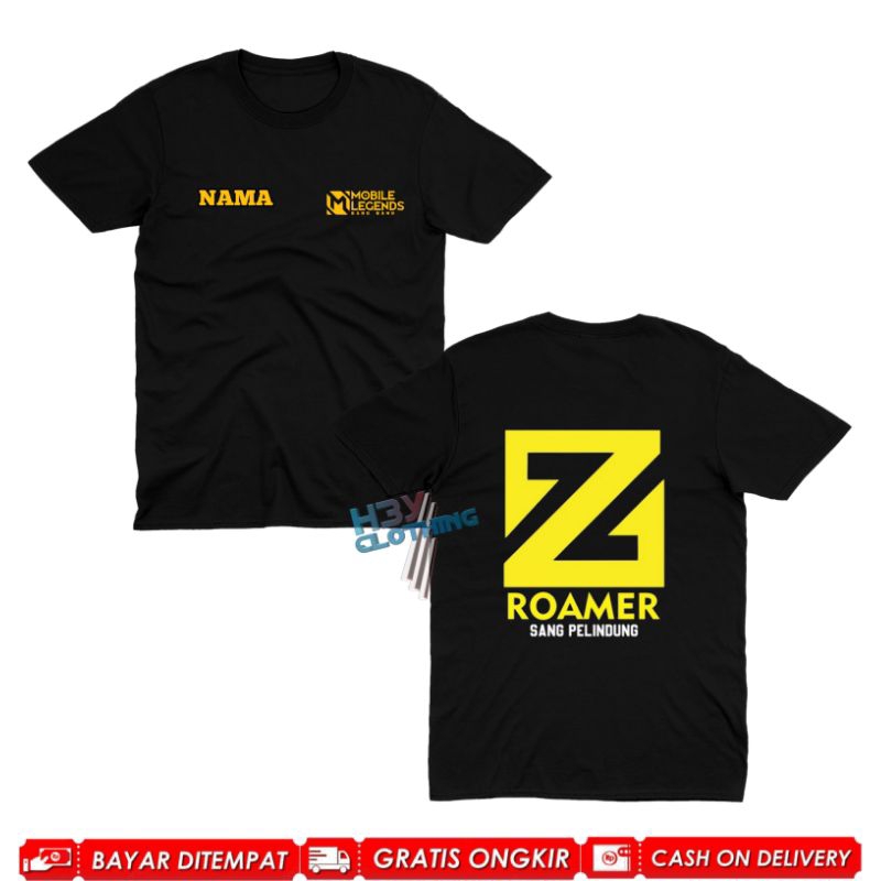 Kaos Anak Rol MLBB Baju Anak Mobile Legends Lane Roamer Free Nama