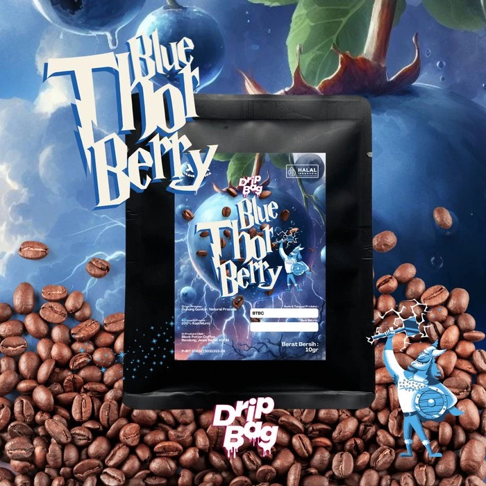 

Blue Thor Berry (1 pcs ) Drip Bag Coffee - ( kopi instant filter )