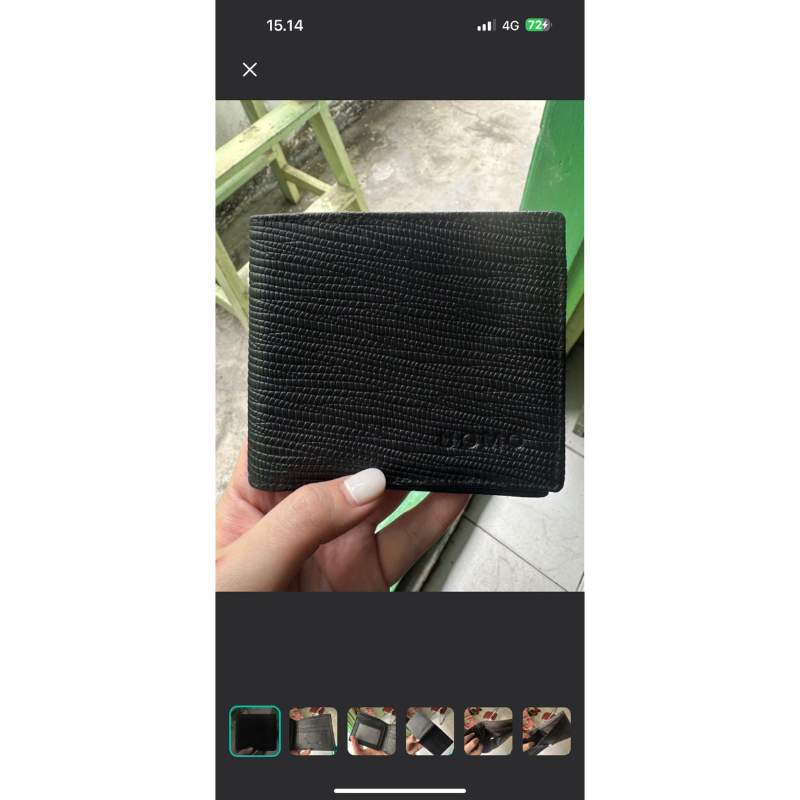 dompet hitam uomo pendek