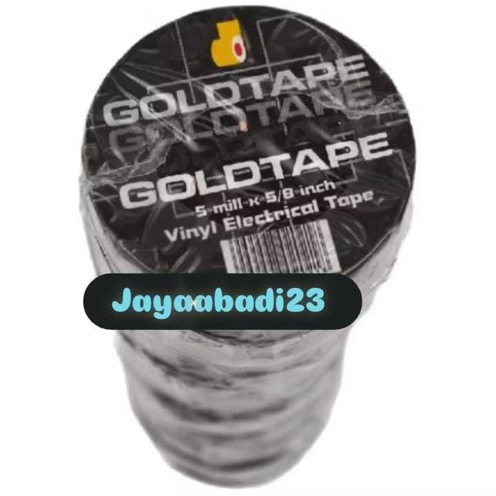 

Jayaabadi {Cilacap} Isolasi PVC Listrik GOLDTAPE 5/8 inch WARNA hitam Harga satuan