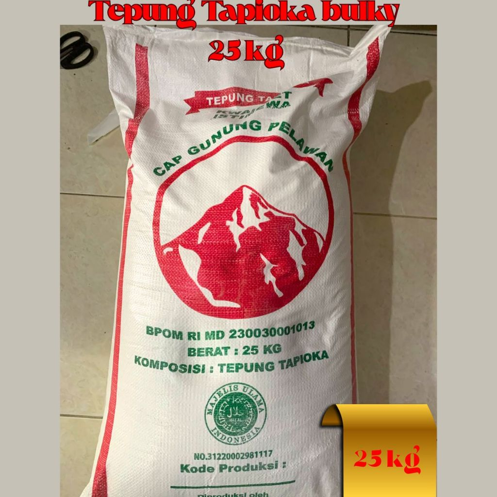 TEPUNG TAPIOKA GUNUNG PELAWAN KARUNG 25 KG