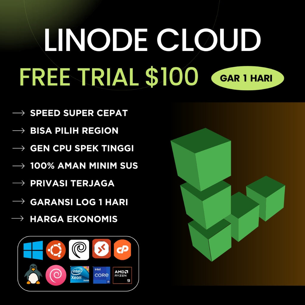 LINODE CLOUD FREE TRIAL $100 BERGARANSI
