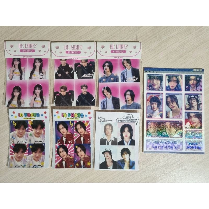 [FAND MADE] JASTIP ID PHOTO AESPA KARINA NCT DREAM MARK NCT 127 TAEYONG RIIZE WONBIN + STICKER