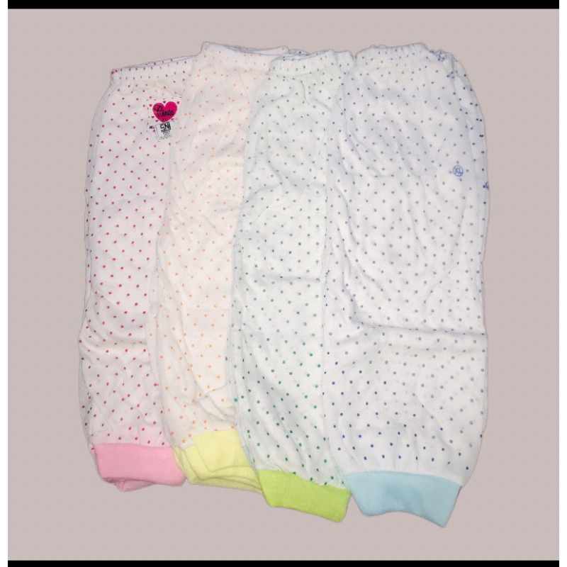 celana panjang bayi / celana panjang bintik-bintik ukuran XL (3 pcs)