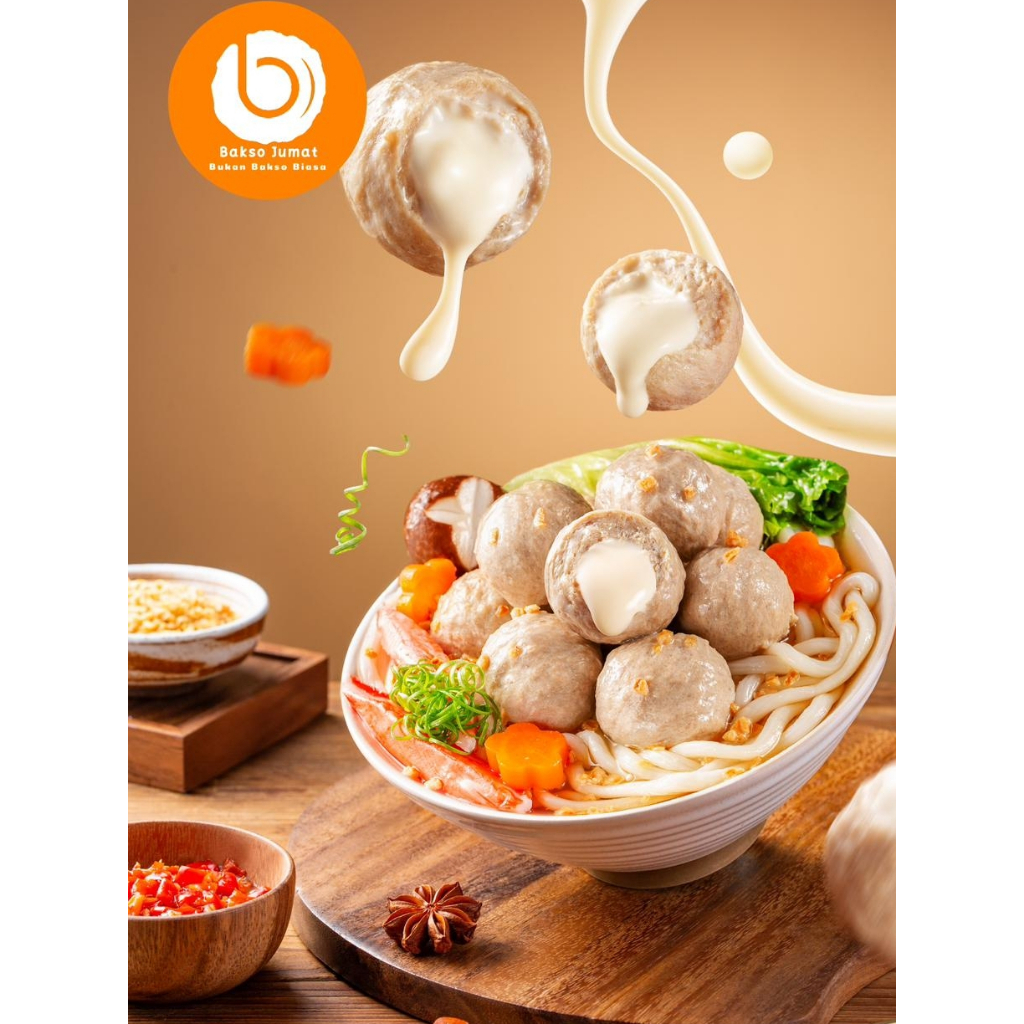 

Bakso Sapi Keju250g Baso Jumat Daging Sapi premium tanpa msg tanpa pengawet meatballs