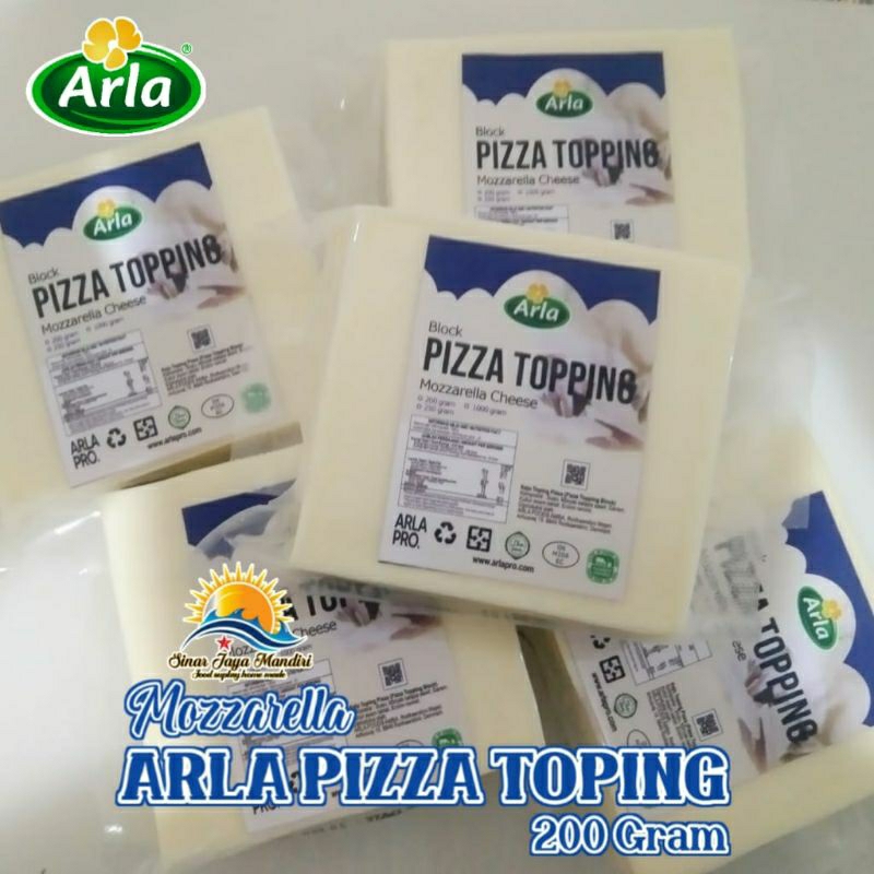 

Mozzarella Arla Pizza Topping 200 Gram Repack Murah Stechy