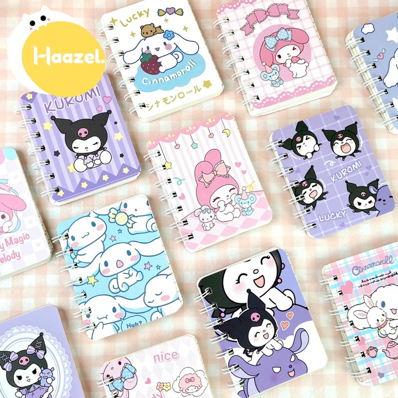 

Notebook Sanrio Ring Buku Tulis Kecil Catatan Mini Memo Diary Journal Notepad Agenda Spiral Kuromi