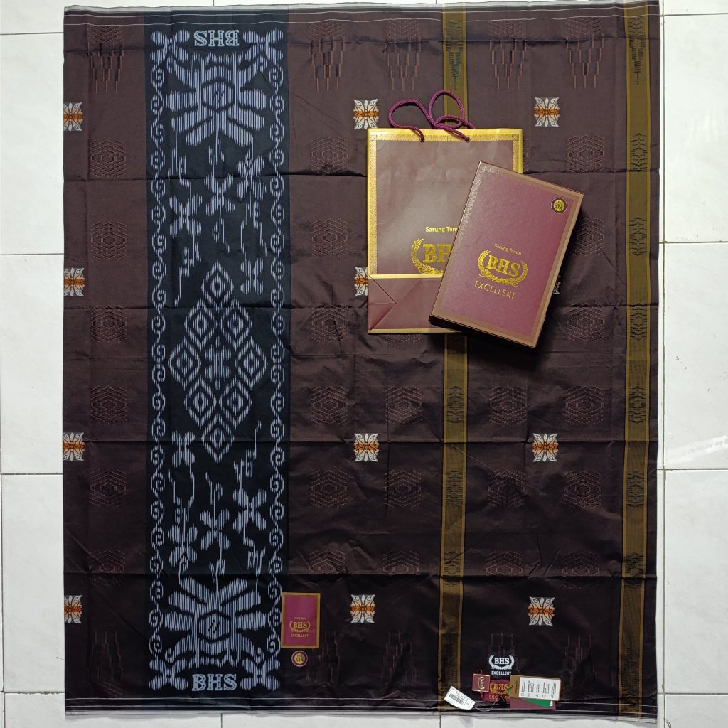 Sarung BHS Excellent JGA JGH JGK STA SKB Grade Gold dan Silver Songket Timbul Dewasa Muslim