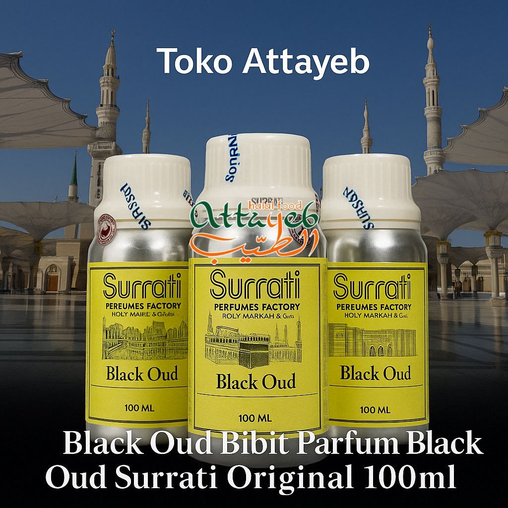 Balck Oud Bibit Parfum Black Oud Surrati Original 100ml Bersegel
