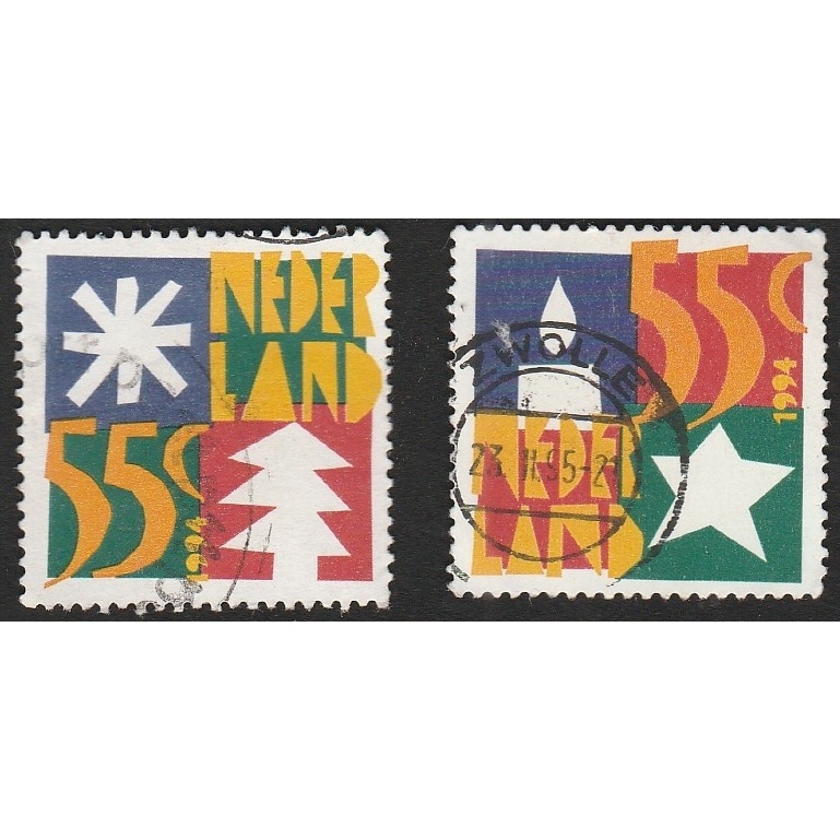 

A 12101 DUA BUAH PRANGKO NEDERLAND TEMA CHRISTMAS DENGAN KONDISI SUDAH ADA CAP