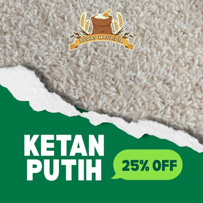 

ketan putih kemsan vacuum 1kg