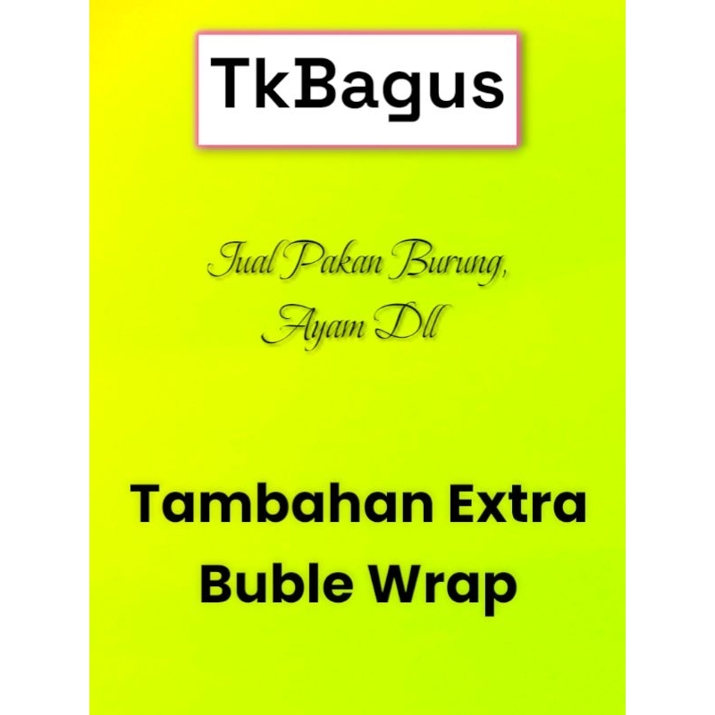 

Link Tambahan Bubble Wrap