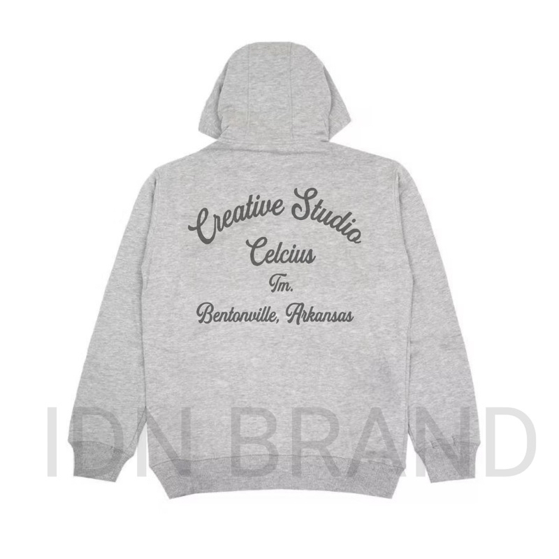 Celcius Hoodie Grey Latiny Back Sweater