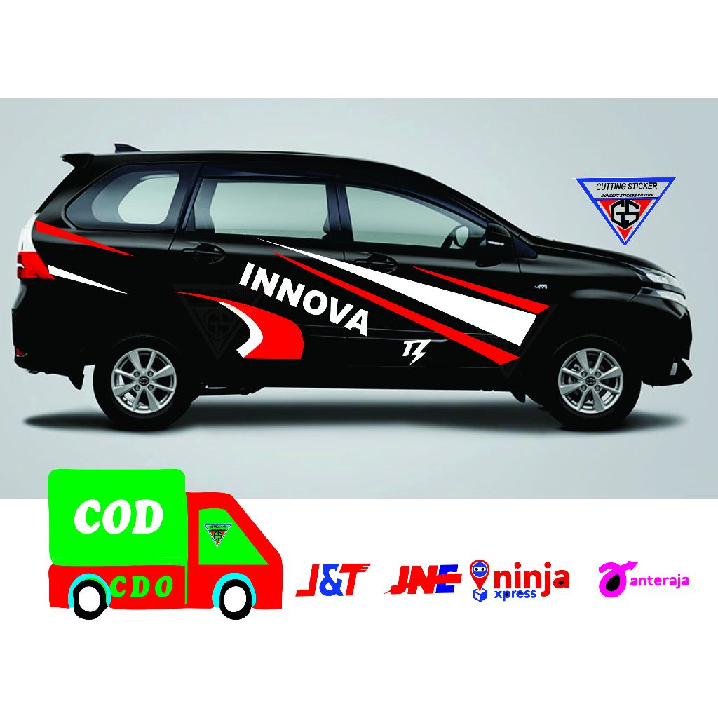 stiker mobil innova stiker list body samping Innova stiker cutting ertiga sgra ayla dll terbaru stik