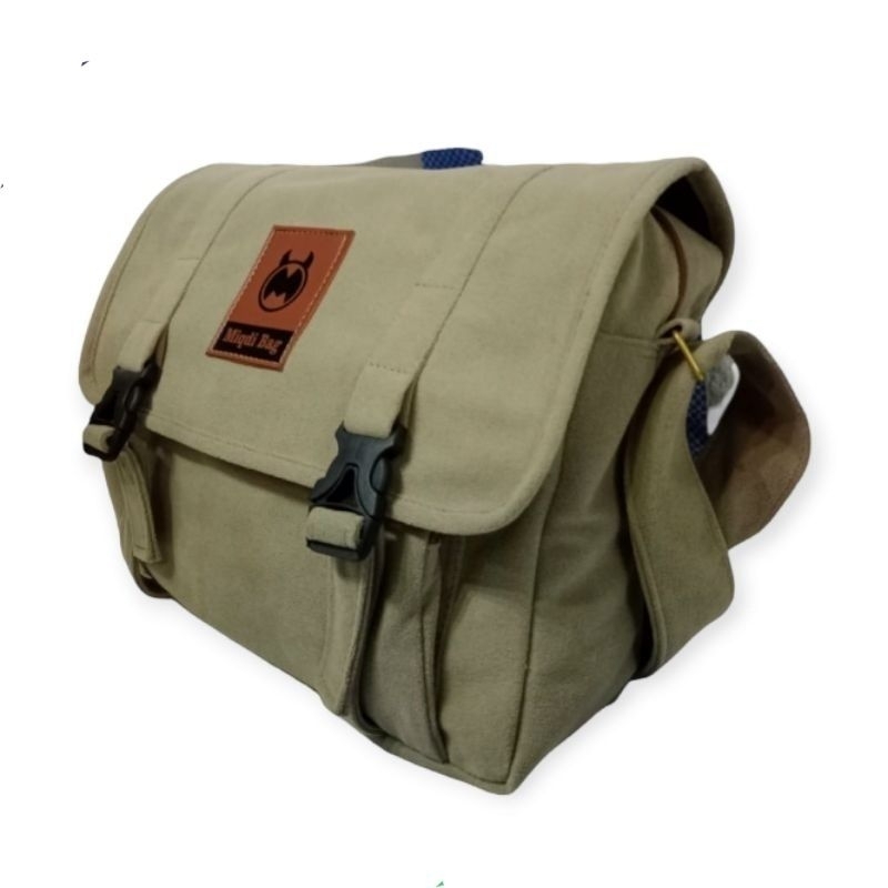 tas Selempang sekolah kanvas-tas bahu kain kanvas-tas selempang kanvas